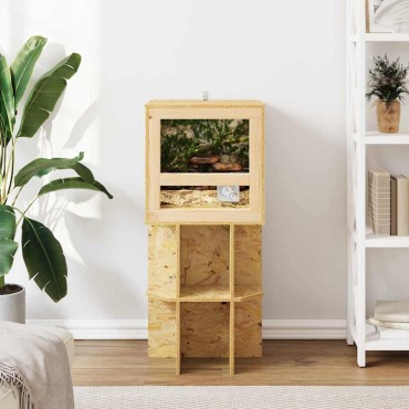 vidaXL Terrarium Καφέ 100 x 50 x 50 cm OSB