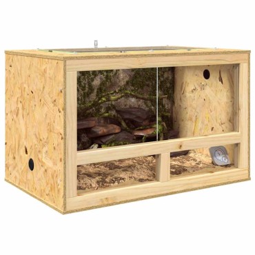 vidaXL Terrarium Καφέ 80 x 50 x 50 εκ OSB