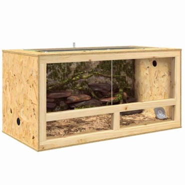 vidaXL Terrarium Καφέ 100 x 50 x 50 cm OSB