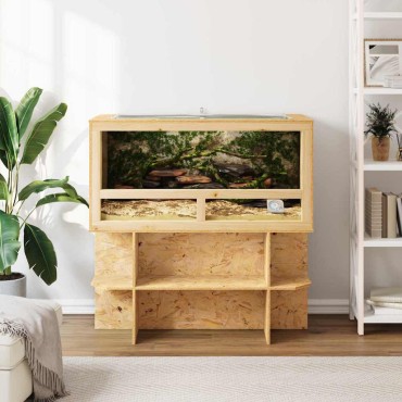 vidaXL Terrarium Καφέ 100 x 50 x 50 cm OSB