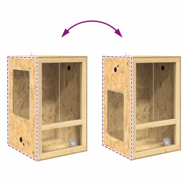 vidaXL Terrarium Καφέ 50 x 50 x 80 cm OSB