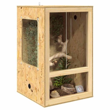 vidaXL Terrarium Καφέ 50 x 50 x 80 cm OSB