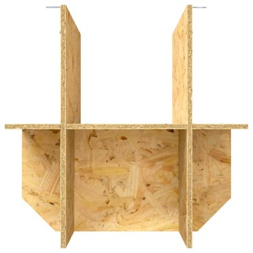vidaXL Βάση Terrarium Καφέ 50 x 50 x 50 cm OSB