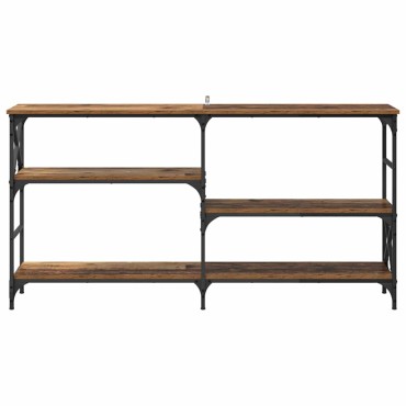 vidaXL Τραπέζι κονσόλας Παλιό ξύλο 150x29x76,5 εκ 1 τεμ.