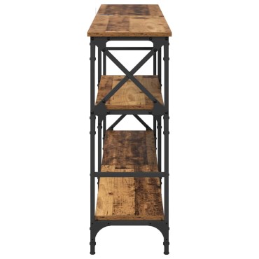 vidaXL Τραπέζι κονσόλας Παλιό ξύλο 150x29x76,5 εκ 1 τεμ.