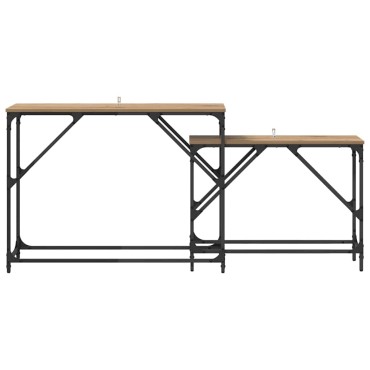 vidaXL Τραπέζι κονσόλας 2 τεμ. Artisan Oak 100x28x75cm