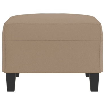 vidaXL Υποπόδιο Καπουτσίνο 70x55x41cm από Συνθετικό Δέρμα 1 τεμ.