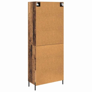 vidaXL Highboard 2 τεμ. Παλιό Ξύλο 69,5x34x180cm