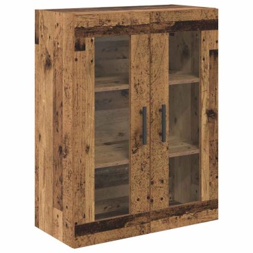 vidaXL Highboard 2 τεμ. Παλιό Ξύλο 69,5x34x180cm