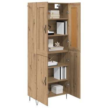 vidaXL Highboard Artisan Oak 69,5x34x180cm Επεξεργασμένο Ξύλο 1 τεμ.