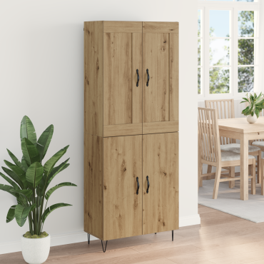 vidaXL Highboard Artisan Oak 69,5x34x180cm Επεξεργασμένο Ξύλο 1 τεμ.