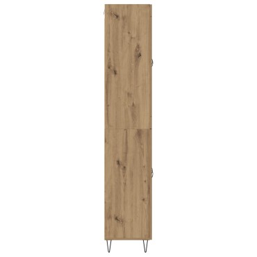 vidaXL Highboard Artisan Oak 69,5x34x180cm Επεξεργασμένο Ξύλο 1 τεμ.