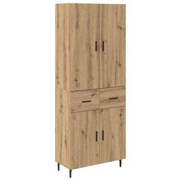 vidaXL Highboard 2 τεμ. Artisan Oak 69,5x34x180cm