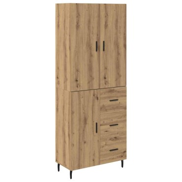 vidaXL Highboard 2 τεμ. Artisan Oak 69,5x34x180cm
