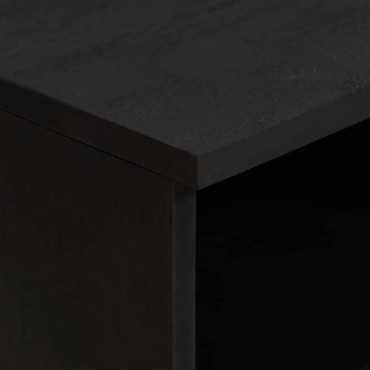 vidaXL Ντουλάπι TV με συρτάρι Μαύρο 70x33x46cm Στερεό ξύλο μάνγκο 1 τεμ.