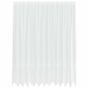 vidaXL Κουρτίνα Δαντέλας με κουρτίνες Λευκό 300x245cm Πολυεστέρας