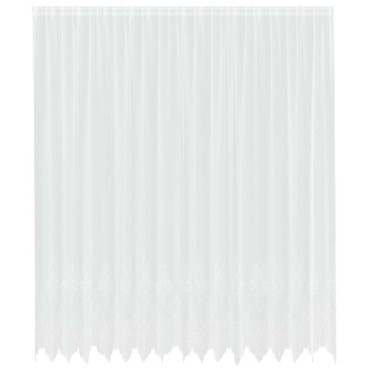 vidaXL Κουρτίνα Δαντέλας με κουρτίνες Λευκό 400x300cm Πολυεστέρας