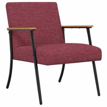 vidaXL Πολυθρόνα Κόκκινο ύφασμα 59x75x78cm 1 τεμ.