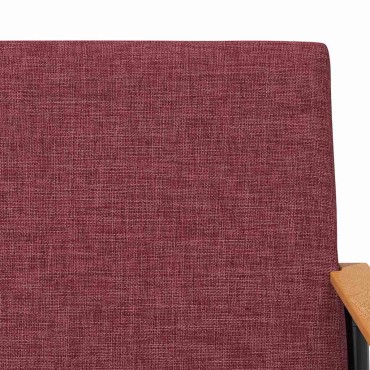 vidaXL Πολυθρόνα Κόκκινο ύφασμα 59x75x78cm 1 τεμ.