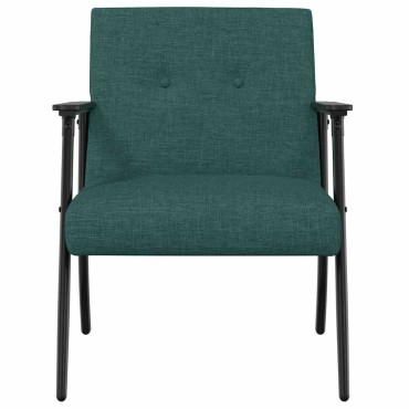 vidaXL Πολυθρόνα Σκούρο Πράσινο ύφασμα 59x75x78cm 1 τεμ.
