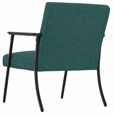 vidaXL Πολυθρόνα Σκούρο Πράσινο ύφασμα 59x75x78cm 1 τεμ.