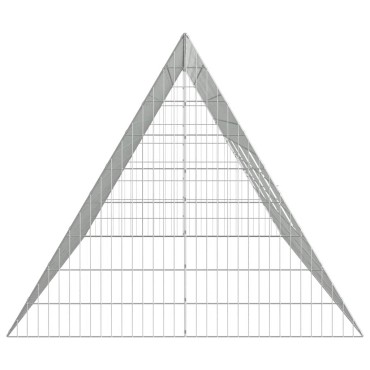 vidaXL Κλουβί Κουνελιού Ασημί 430 x 100 x 85 εκ. Γαλβανισμένος Χάλυβας