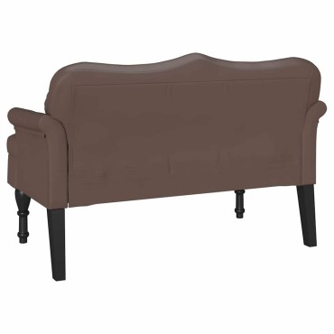 vidaXL Καναπές Chesterfield Καφέ 120,5x65x75cm Τεχνητό Δέρμα