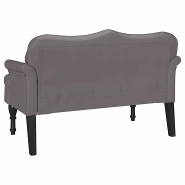 vidaXL Καναπές Chesterfield Γκρι 120,5x65x75cm Τεχνητό Δέρμα