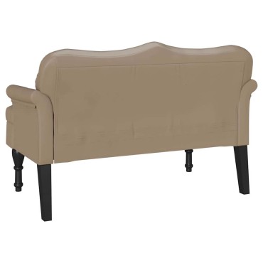vidaXL Καναπές Chesterfield με μαξιλάρι Καπουτσίνο 120,5x65x75cm