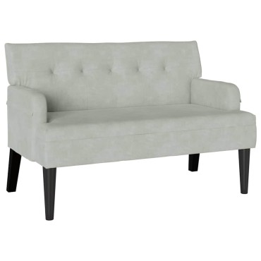 vidaXL Καναπές Chesterfield Ανοιχτό γκρι 112x65,5x75cm Βελούδο
