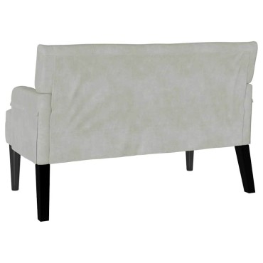 vidaXL Καναπές Chesterfield Ανοιχτό γκρι 112x65,5x75cm Βελούδο