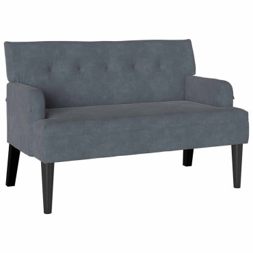 vidaXL Καναπές Chesterfield Σκούρο Γκρι 112x65,5x75cm Βελούδο