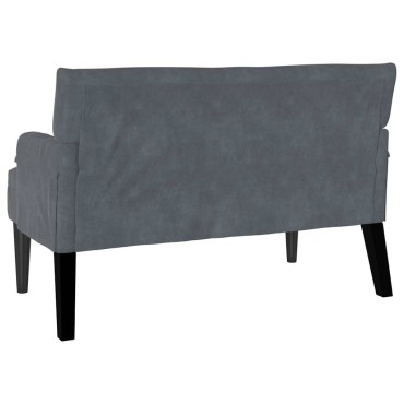 vidaXL Καναπές Chesterfield Σκούρο Γκρι 112x65,5x75cm Βελούδο