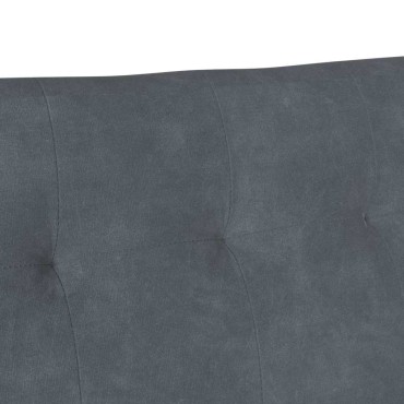 vidaXL Καναπές Chesterfield Σκούρο Γκρι 112x65,5x75cm Βελούδο