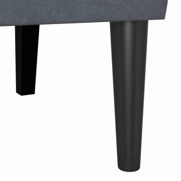 vidaXL Καναπές Chesterfield Σκούρο Γκρι 112x65,5x75cm Βελούδο