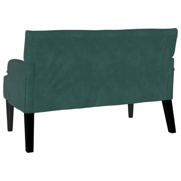 vidaXL Καναπές Chesterfield Σκούρο Πράσινο 112x65,5x75cm Βελούδο