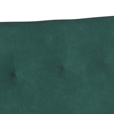 vidaXL Καναπές Chesterfield Σκούρο Πράσινο 112x65,5x75cm Βελούδο