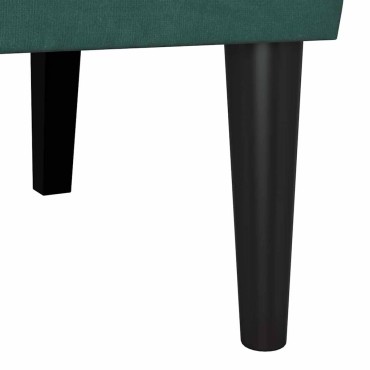 vidaXL Καναπές Chesterfield Σκούρο Πράσινο 112x65,5x75cm Βελούδο