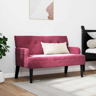 vidaXL Καναπές Chesterfield Κόκκινο 112x65,5x75cm Βελούδο