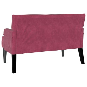 vidaXL Καναπές Chesterfield Κόκκινο 112x65,5x75cm Βελούδο