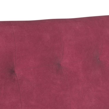 vidaXL Καναπές Chesterfield Κόκκινο 112x65,5x75cm Βελούδο