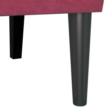 vidaXL Καναπές Chesterfield Κόκκινο 112x65,5x75cm Βελούδο