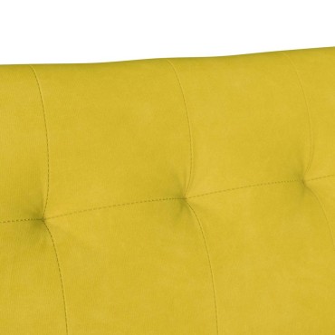vidaXL Καναπές Chesterfield Κίτρινο 112x65,5x75cm Βελούδο