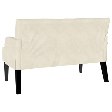 vidaXL Καναπές Chesterfield Κρεμ 112x65,5x75cm Βελούδο