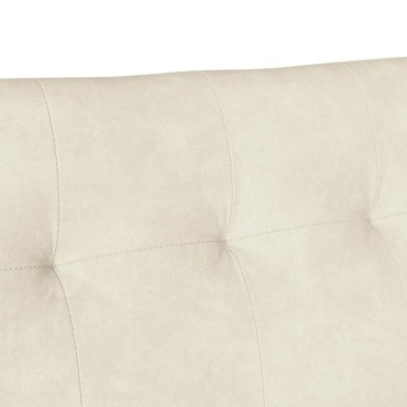 vidaXL Καναπές Chesterfield Κρεμ 112x65,5x75cm Βελούδο