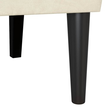 vidaXL Καναπές Chesterfield Κρεμ 112x65,5x75cm Βελούδο