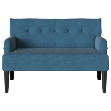 vidaXL Καναπές Chesterfield Μπλε 112x65,5x75cm Βελούδο