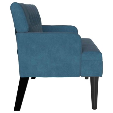 vidaXL Καναπές Chesterfield Μπλε 112x65,5x75cm Βελούδο