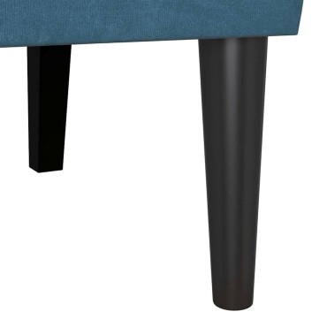 vidaXL Καναπές Chesterfield Μπλε 112x65,5x75cm Βελούδο