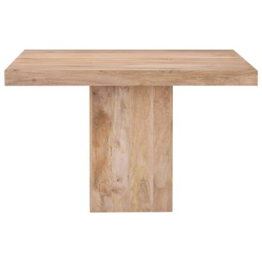 vidaXL Τραπεζαρία 120x120x77cm από Μασίφ Ξύλο Μάνγκο 1 τεμ.